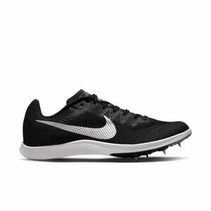 NEW NIKE unisex zoom rival distance running shoes in black/black/metallic silver